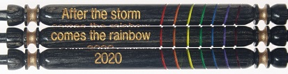 Lockdown 2020 rainbow bobbin-Wood